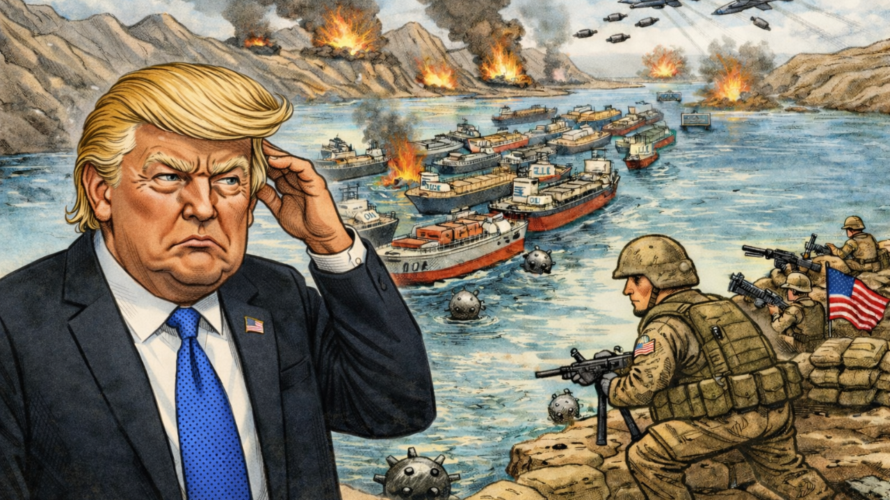 Strait of Hormuz Blocked: Iran’s Chokehold on Global Oil Amidst Military Challenges